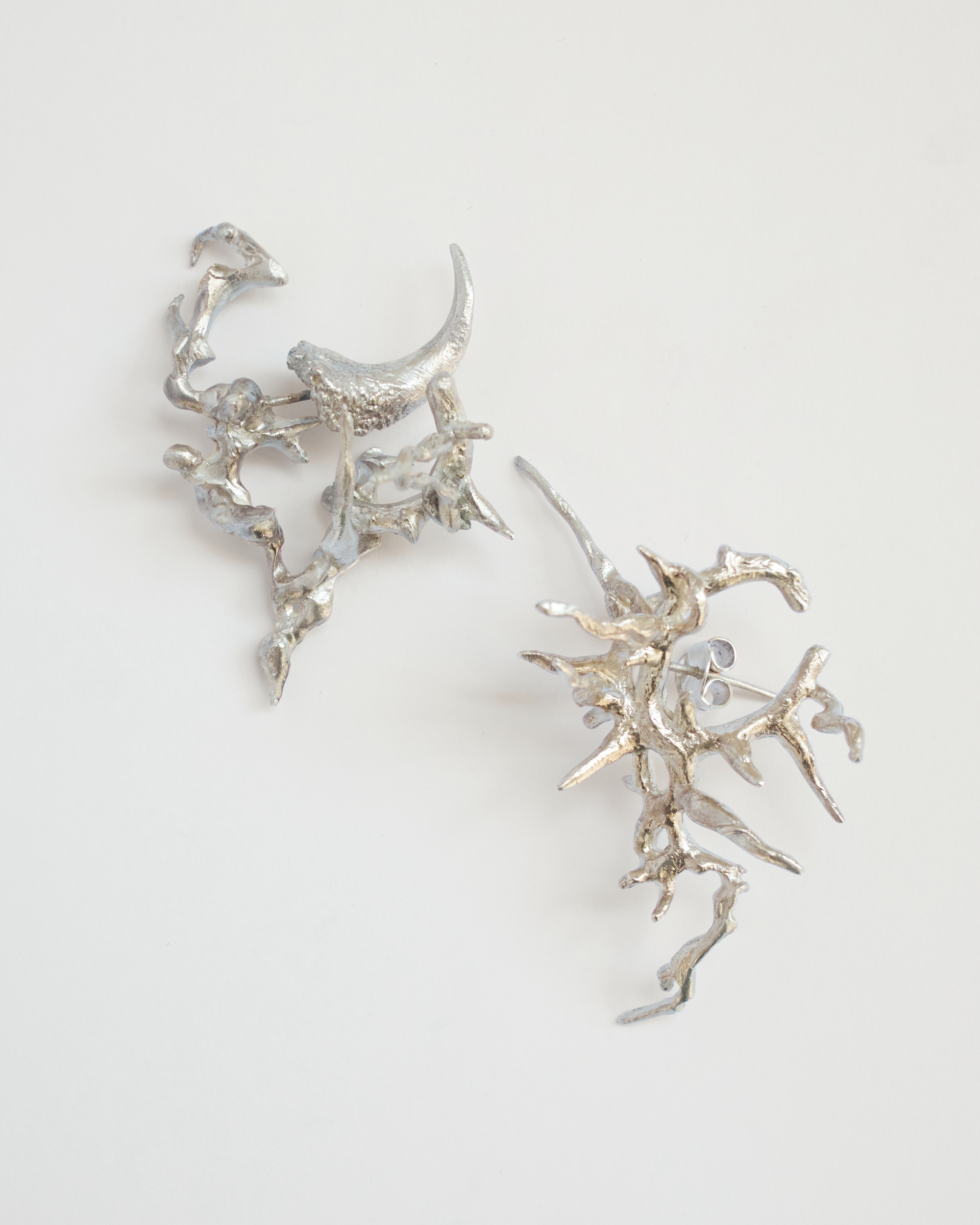 SILVER KIRAN EARRINGS